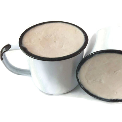 Tallow & Goat Milk Shave Soap in Enamel Espresso Cup