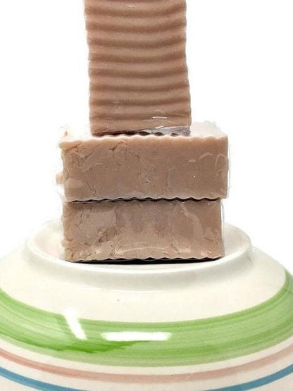 Rose Clay Soap: Bison Tallow & Donkey Milk, Unscented