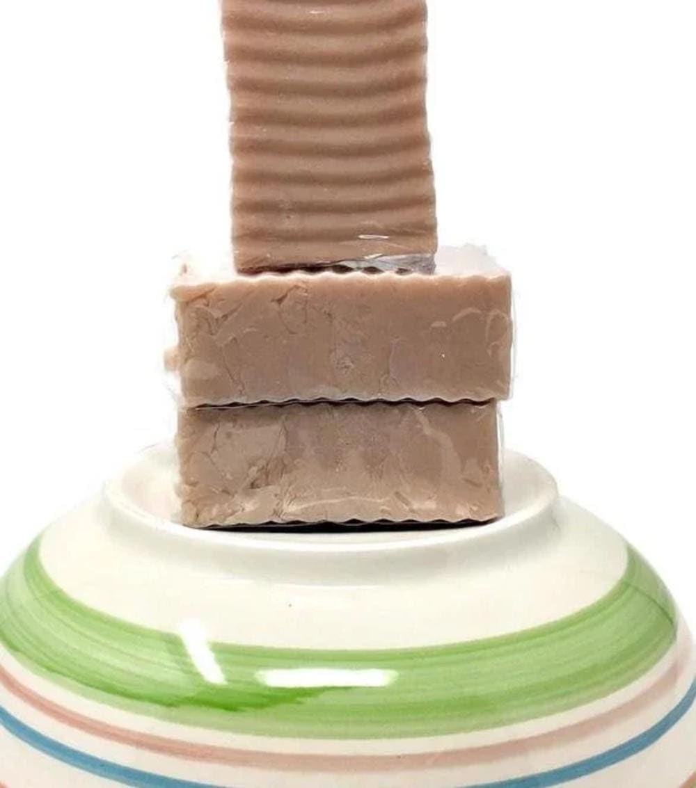 Rose Clay Soap: Bison Tallow & Donkey Milk, Unscented